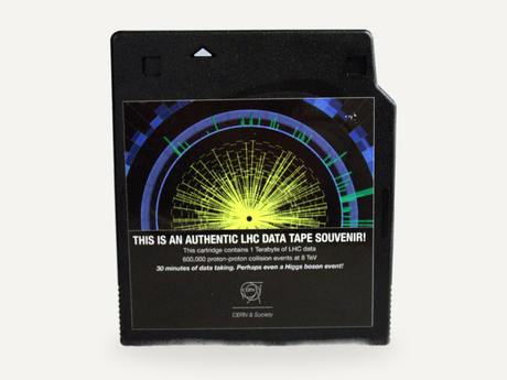 LHC data tape souvenir