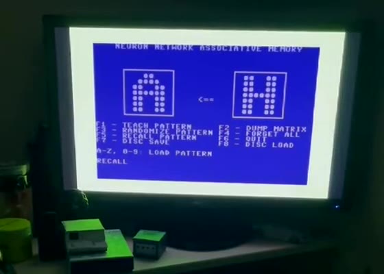 Associative memory on a Commodore 64