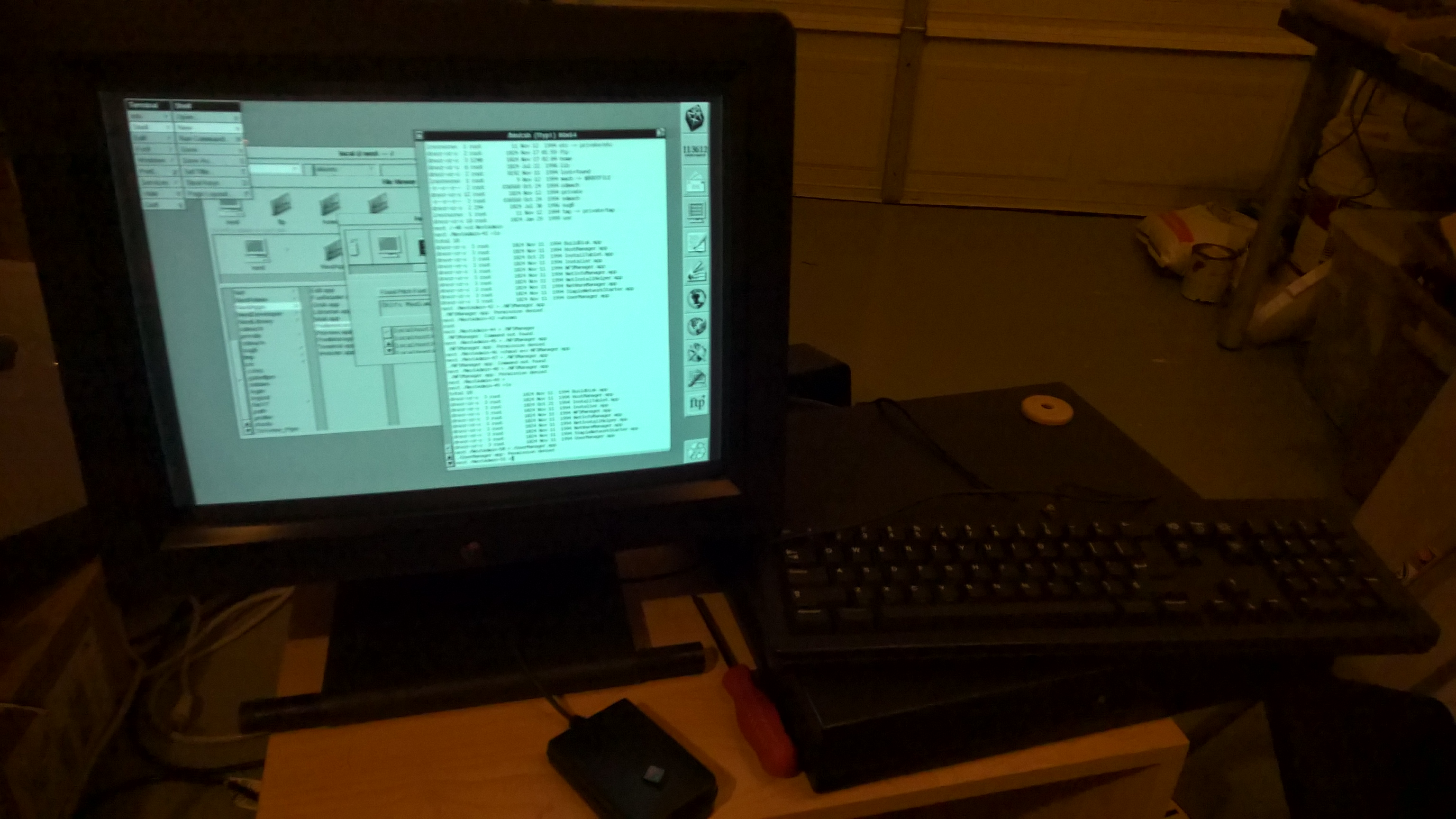 NeXTstation running NeXTSTEP